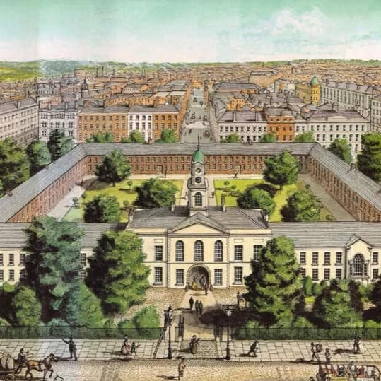 The White Linen Hall The White Linen Hall stood in place until it's demolition to make way for the current Belfast City Hall.