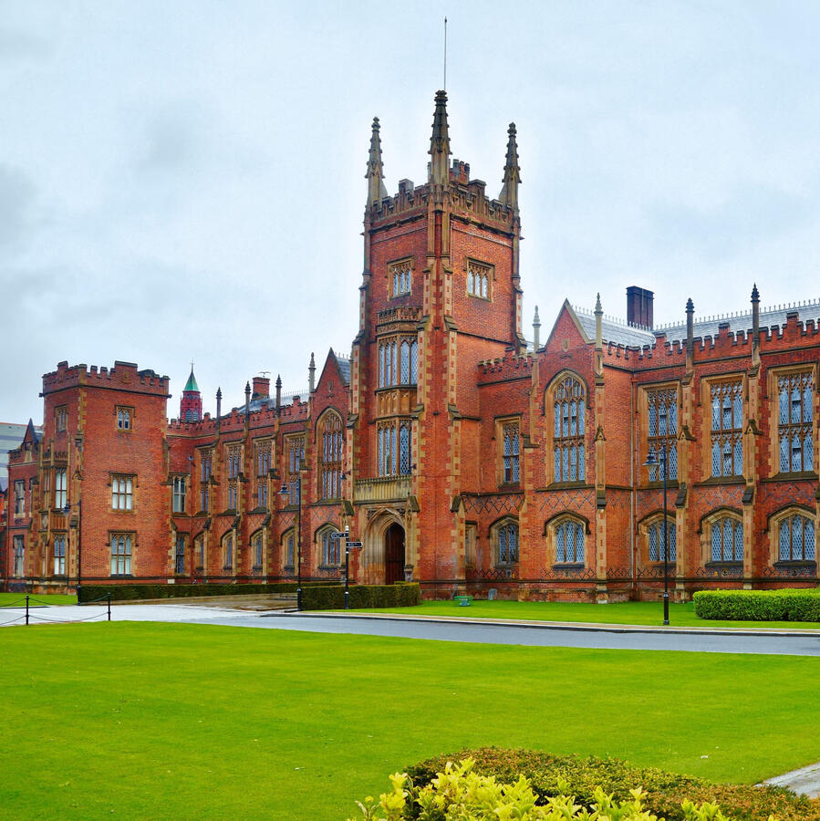 Queen's University Image of the ancient red of the Belfast brick that makes up many of the buildings and landmarks of the city.